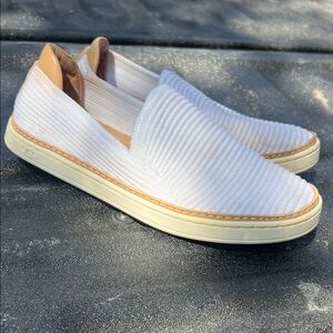 UGG White and Tan Men's Slip-On Loafers